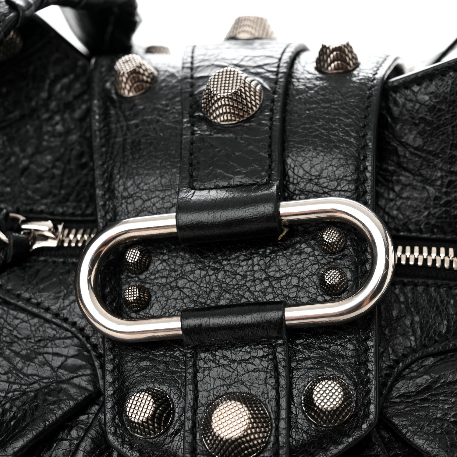 Balenciaga Agneau Arena Medium Le Cagole Shoulder Bag Black 8 of 10