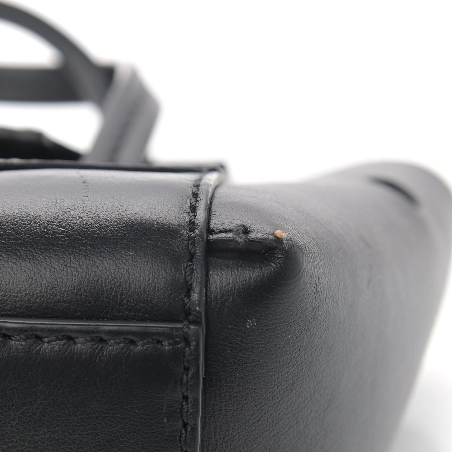 OFF WHITE Calfskin Burrow 16 Tote Black