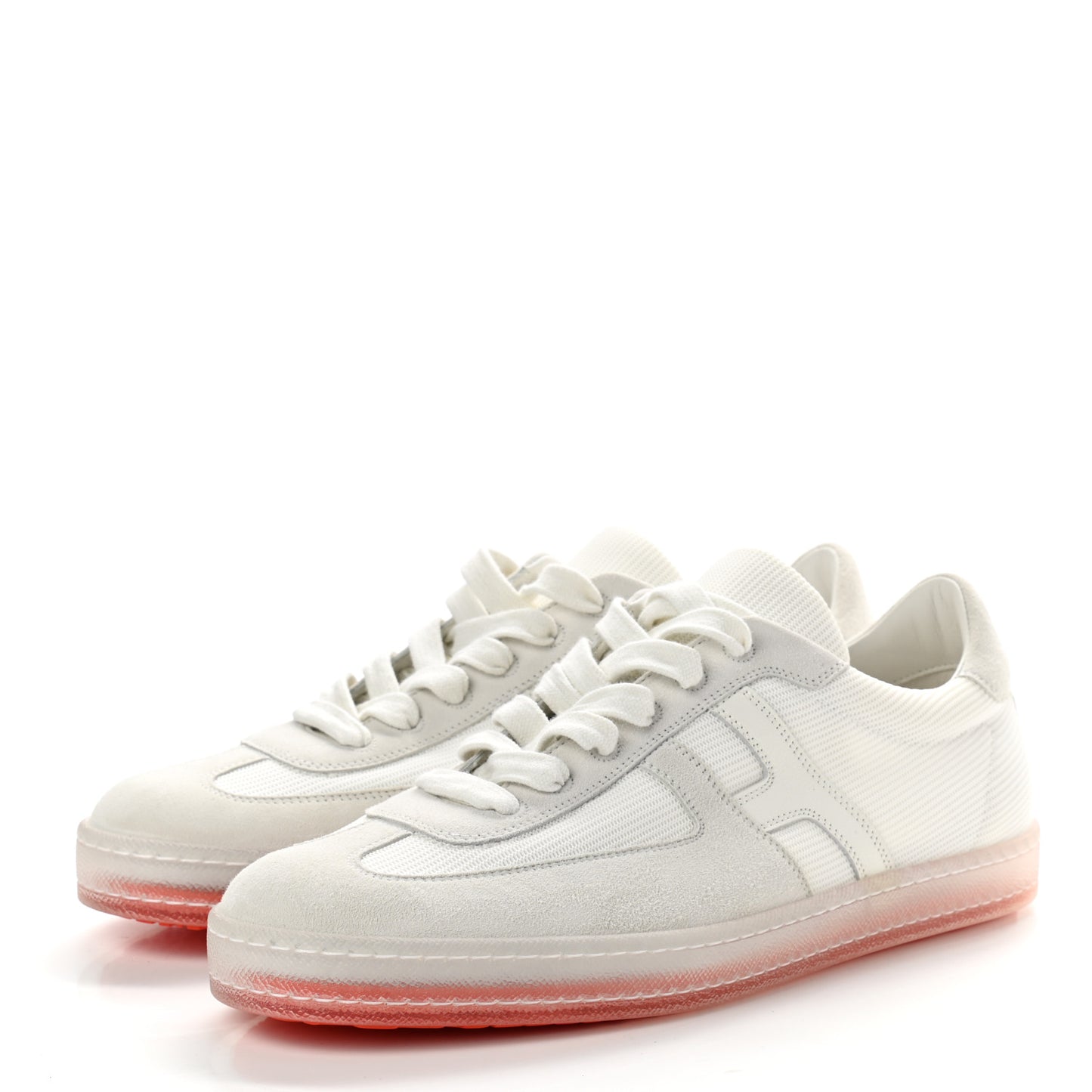 Technical Mesh Suede Boomerang Sneakers 43.5 White