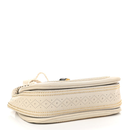 Gucci Calfskin Medium New Bamboo Top Handle Bag White 3 of 10