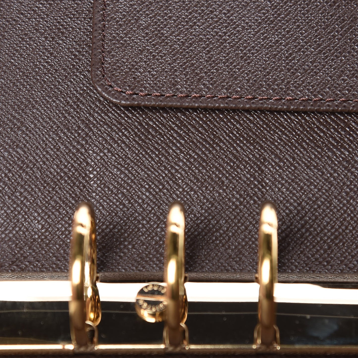 Damier Ebene Medium Ring Agenda Cover