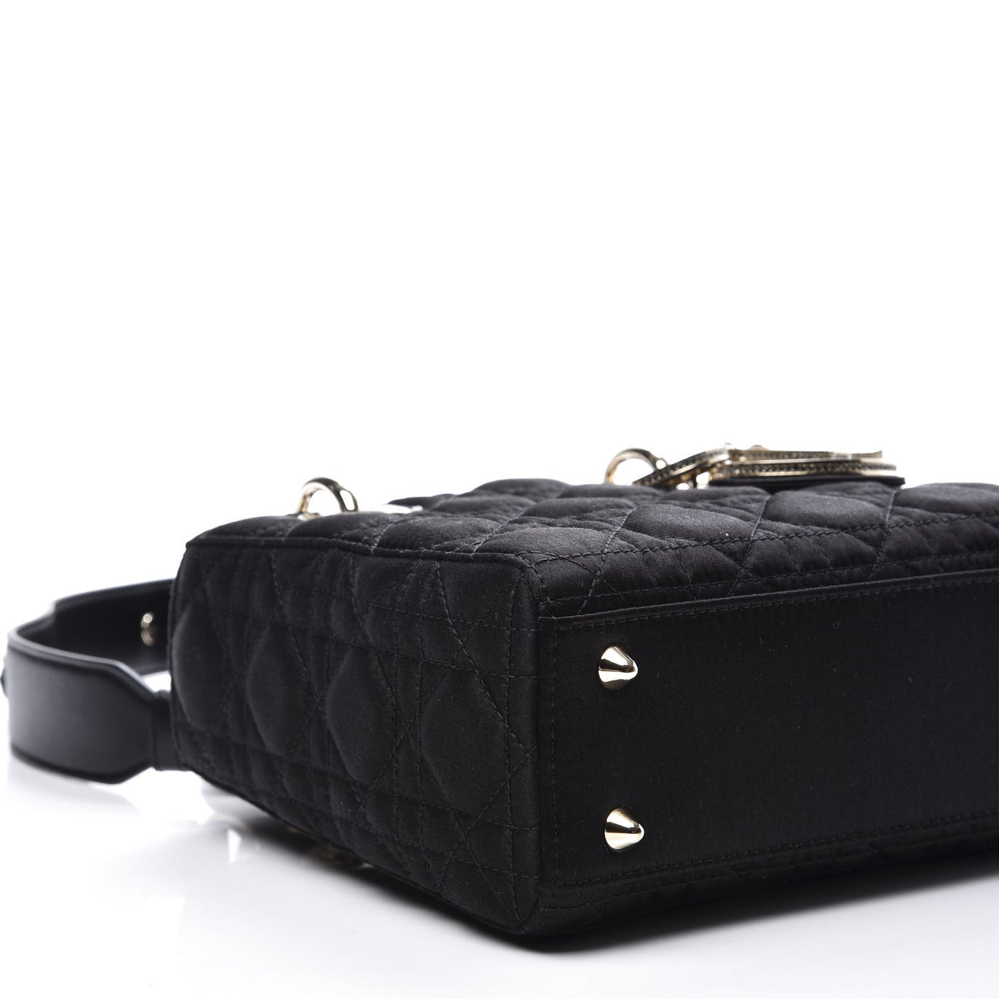 Satin Swarovski Crystal Cannage My ABC Lady Dior Black