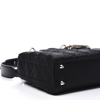 Christian Dior Satin Swarovski Crystal Cannage My ABC Lady Dior Black 6 of 10