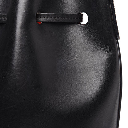Mansur Gavriel Vegetable Tanned Calfskin Bucket Bag Black Flamma 10 of 15