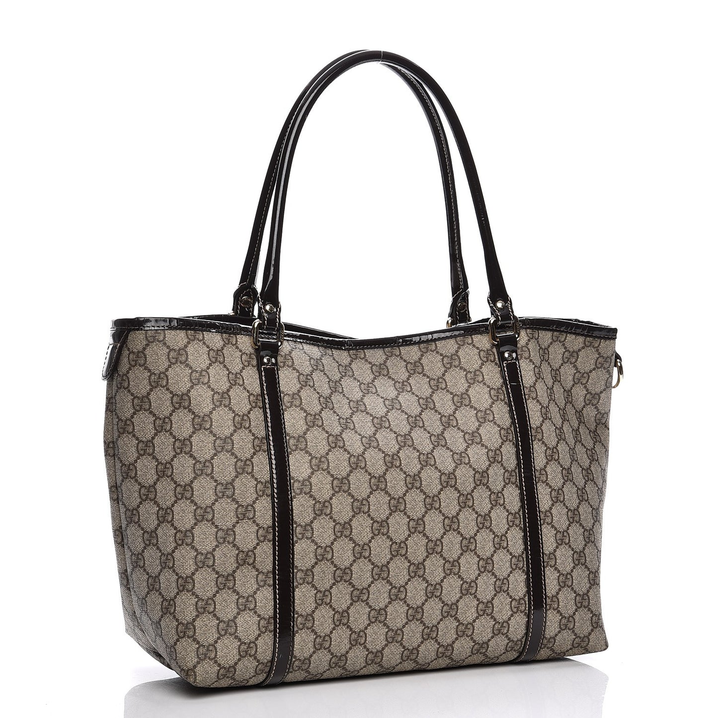GG Plus Monogram Medium Joy Tote Dark Brown
