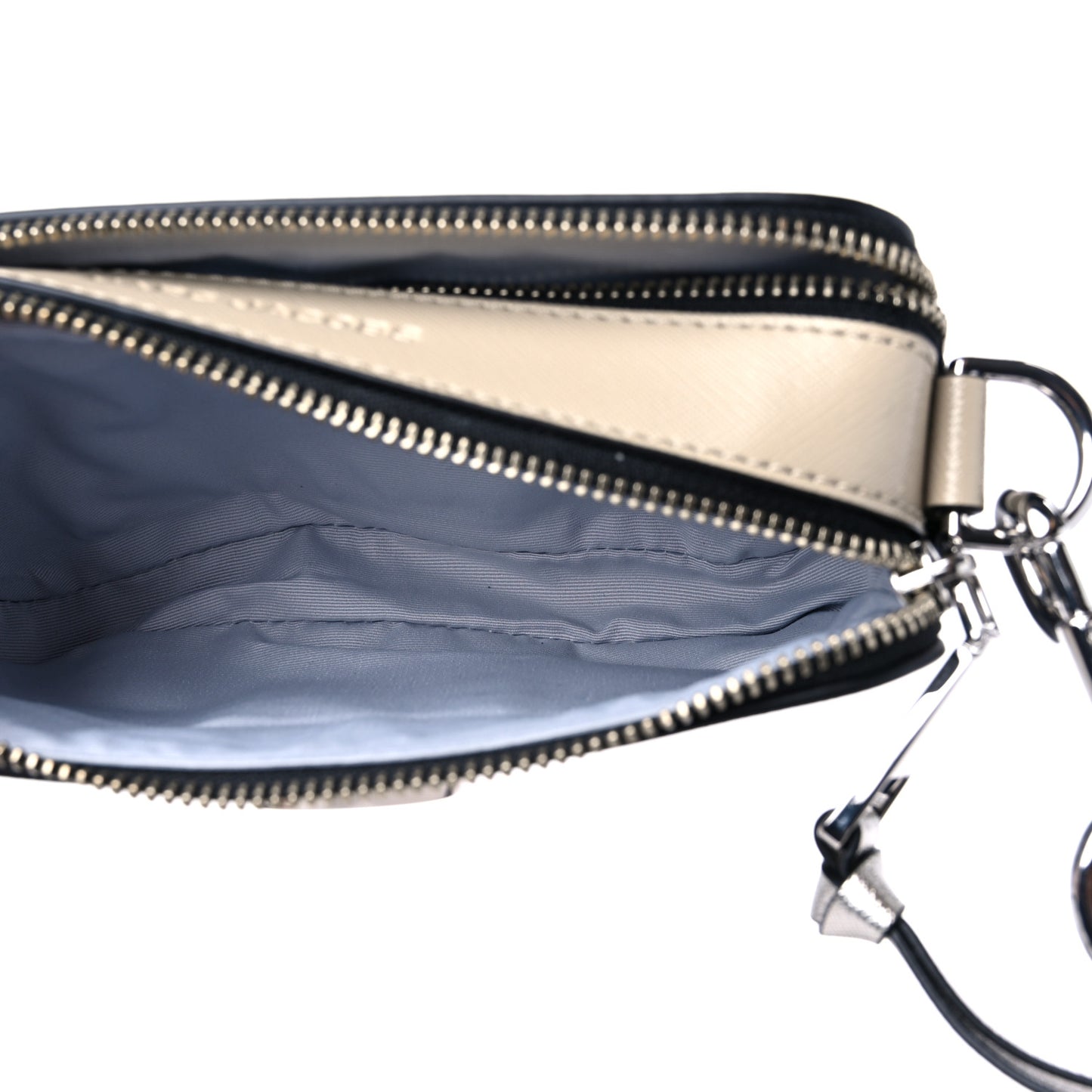 Saffiano Small Snapshot Camera Bag Wolf Grey