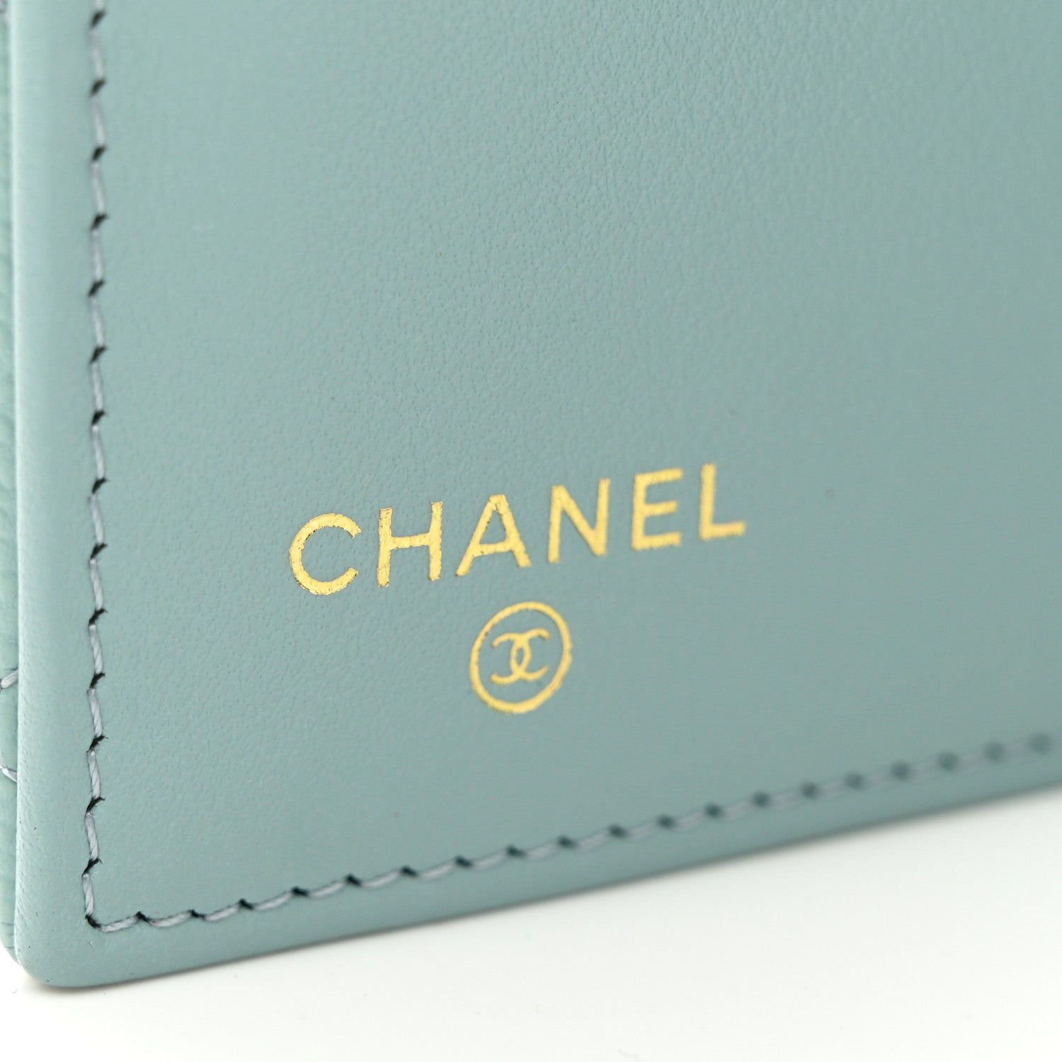 Chanel Caviar Quilted Medium Flap Wallet Light Blue 7 of 11