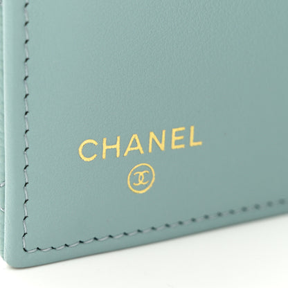 Chanel Caviar Quilted Medium Flap Wallet Light Blue 7 of 11