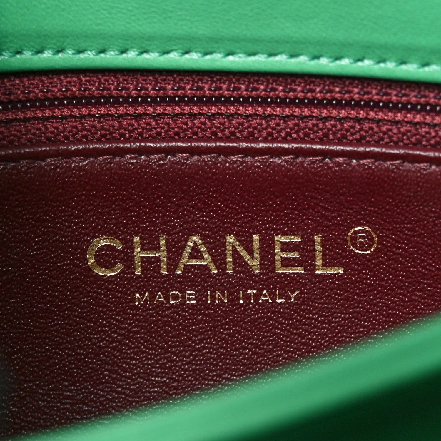 Chanel Lambskin Quilted Medium Trendy CC Flap Dual Handle Bag Green 6 of 10