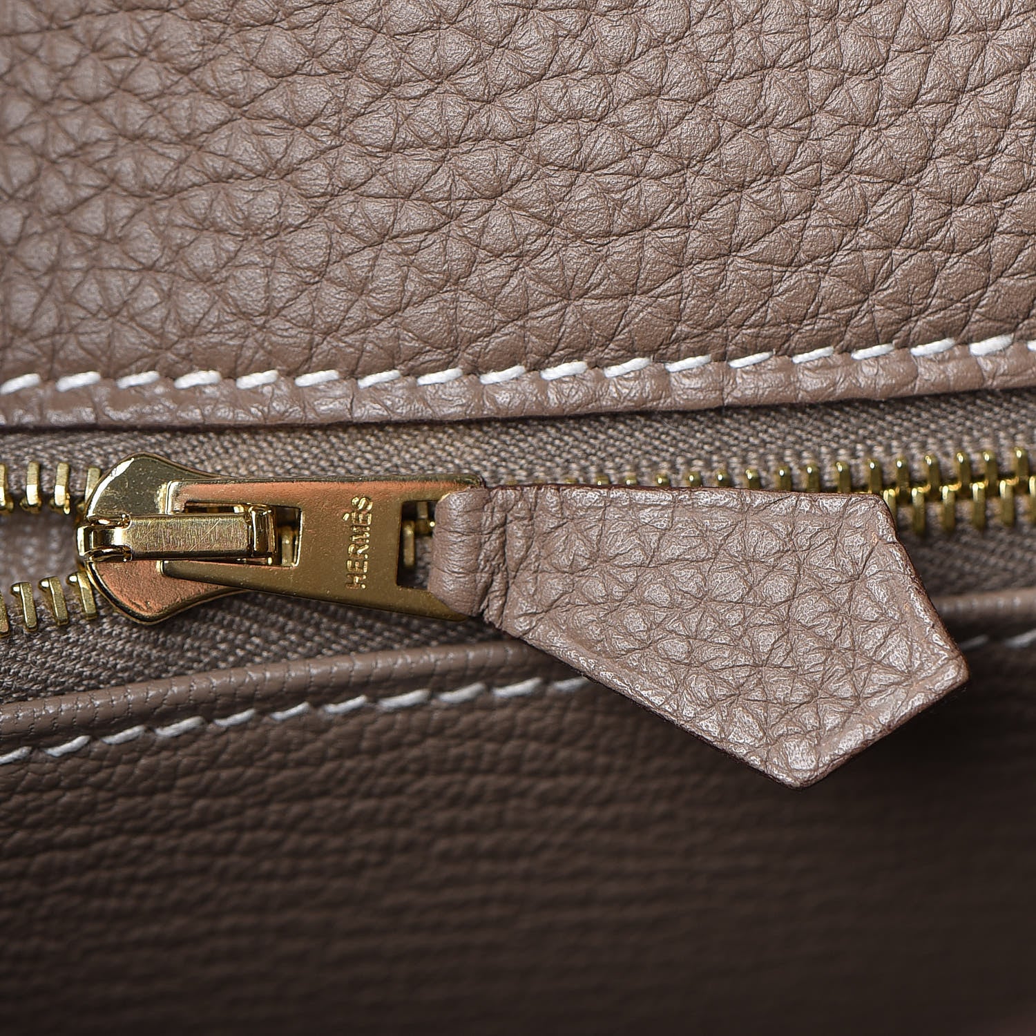 Hermes Togo Kelly Retourne 32 Etoupe 18 of 36