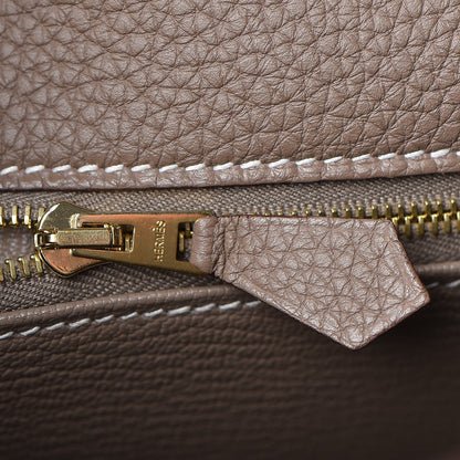 Hermes Togo Kelly Retourne 32 Etoupe 18 of 36