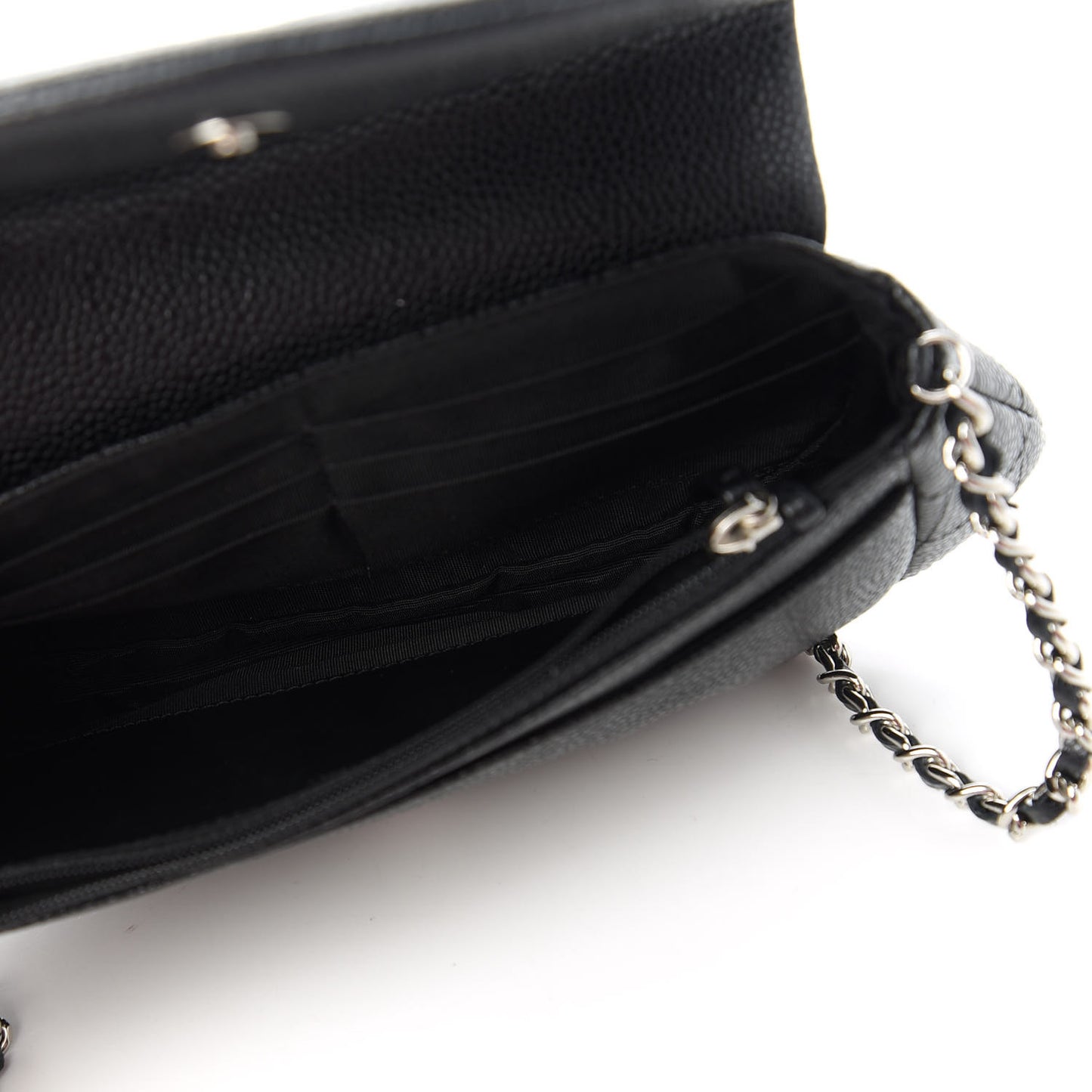 Caviar Half Moon Wallet On Chain WOC Black