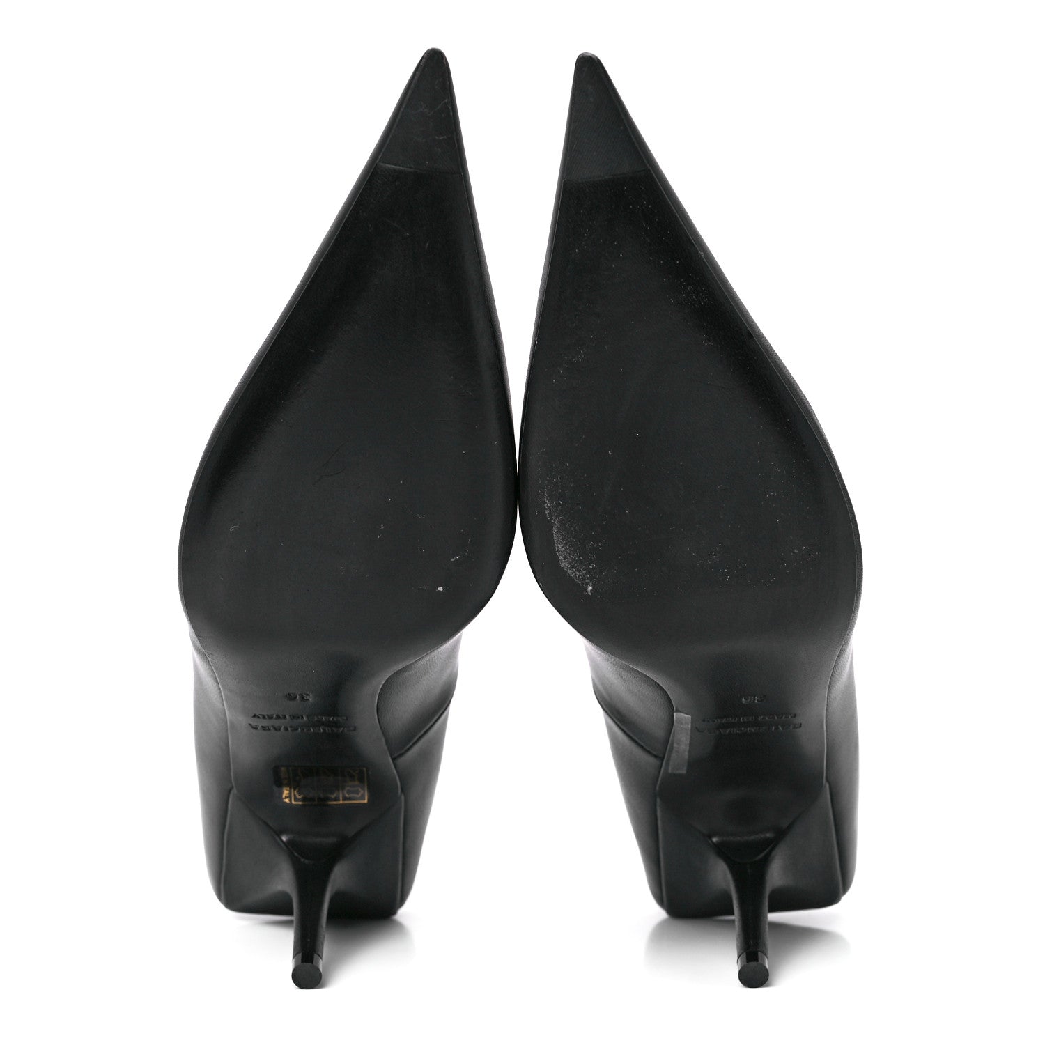 Balenciaga Nappa Square Knife 80mm Pumps 36 Black 5 of 9