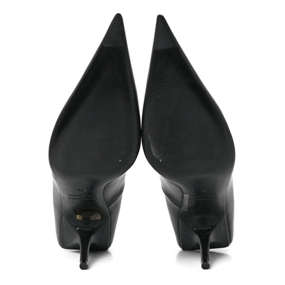 Balenciaga Nappa Square Knife 80mm Pumps 36 Black 5 of 9