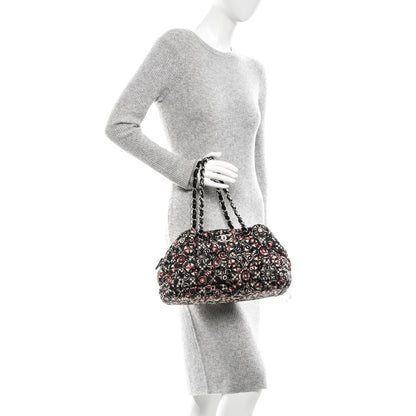 Chanel Nylon Quilted Printed Coco Bowler Black 2 of 7