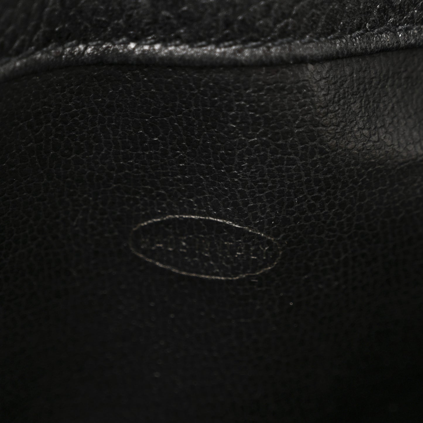 Caviar CC Chain Mini Drawstring Bag Black