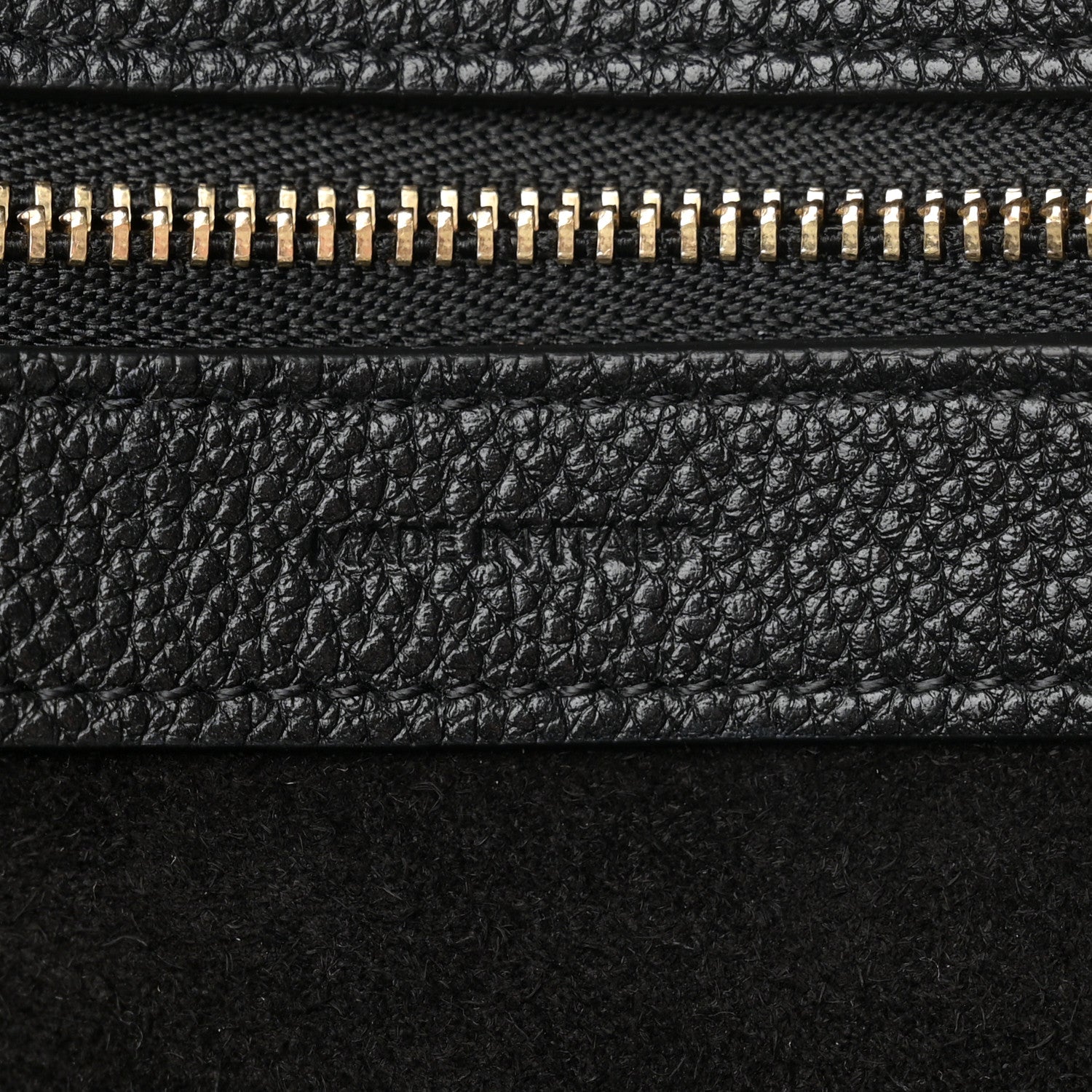 Celine Soft Grained Calfskin Medium Belt Cabas Phantom Black 6 of 11