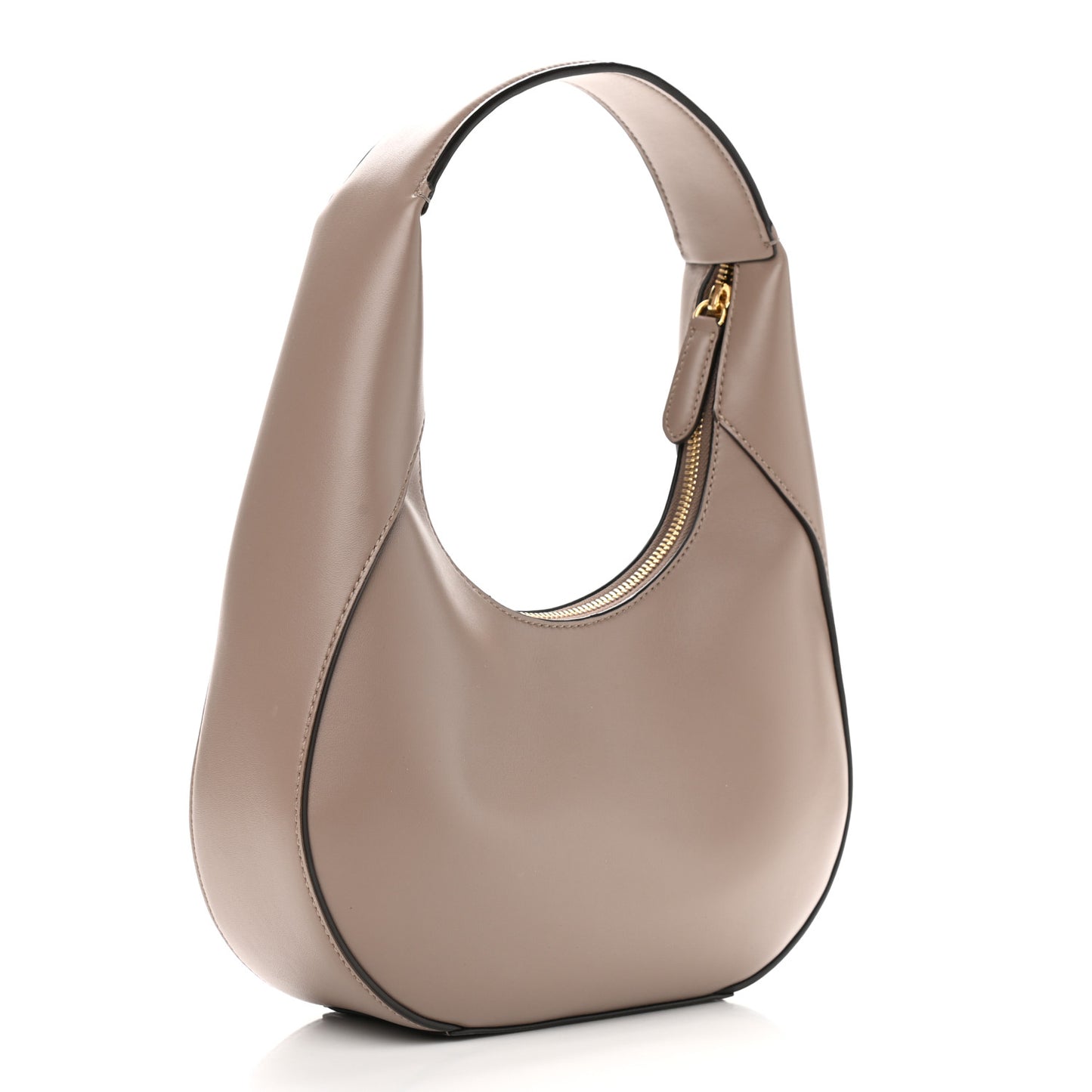 Eco Alter Nappa Perforated Logo Small Hobo Moss