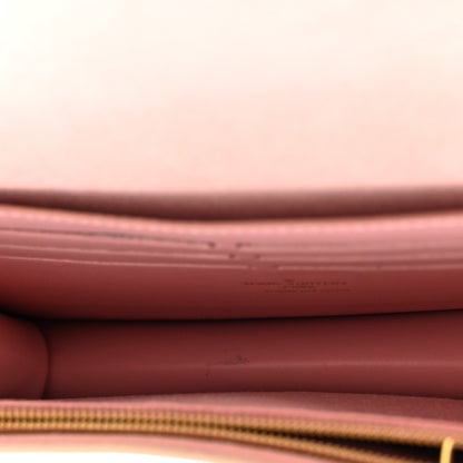 Louis Vuitton Damier Azur Croisette Chain Wallet Rose Ballerine 5 of 16