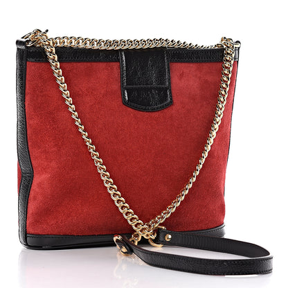 Gucci Suede Patent Medium Dionysus Bucket Bag Red 3 of 13