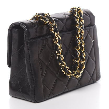 Chanel Lambskin Quilted Mini Square Flap Black 4 of 12
