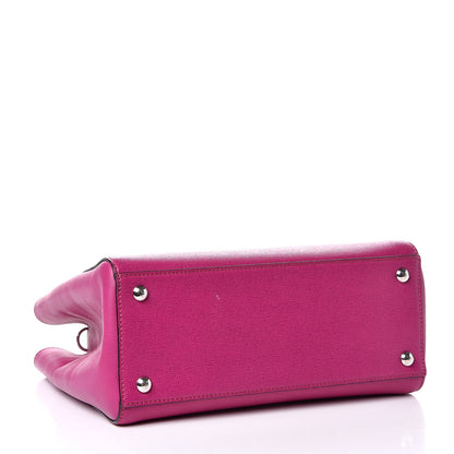Fendi Vitello Elite Petite 2Jours Tote Magenta 4 of 8