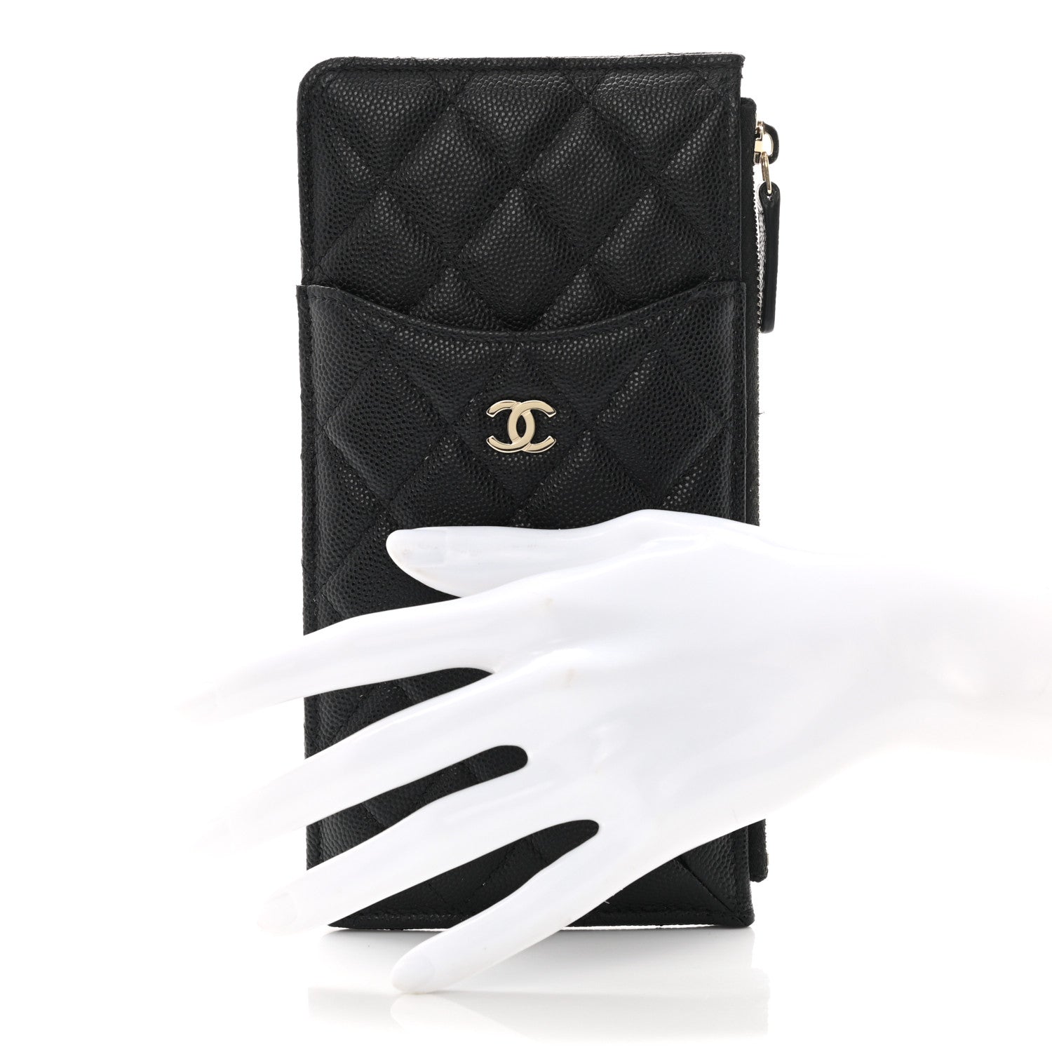 Chanel Caviar Quilted Classic iPhone Pouch Black 2 of 10