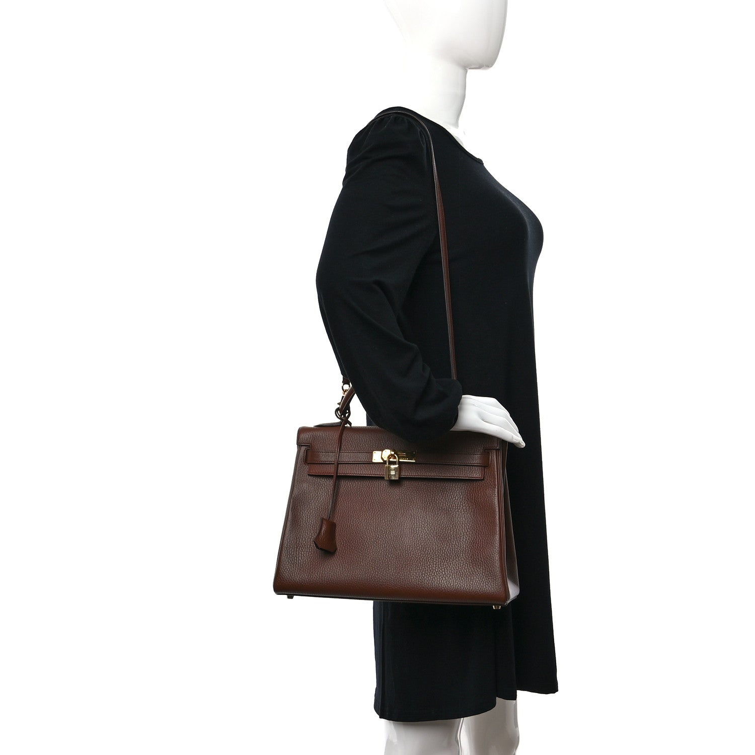 Hermes Taurillon Clemence Kelly Retourne 32 Noisette 2 of 10