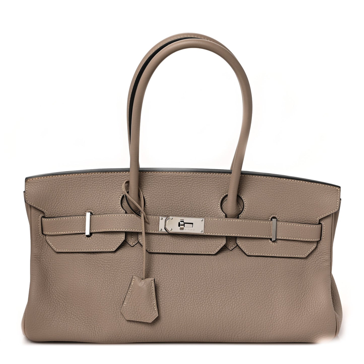 Taurillon Clemence JPG Shoulder Birkin II 42 Gris Tourterelle