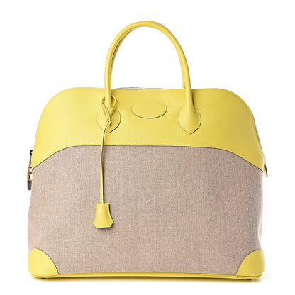 Hermes Toile De Camp Evercolor Bolide 45 Ficelle Lime 1 of 10