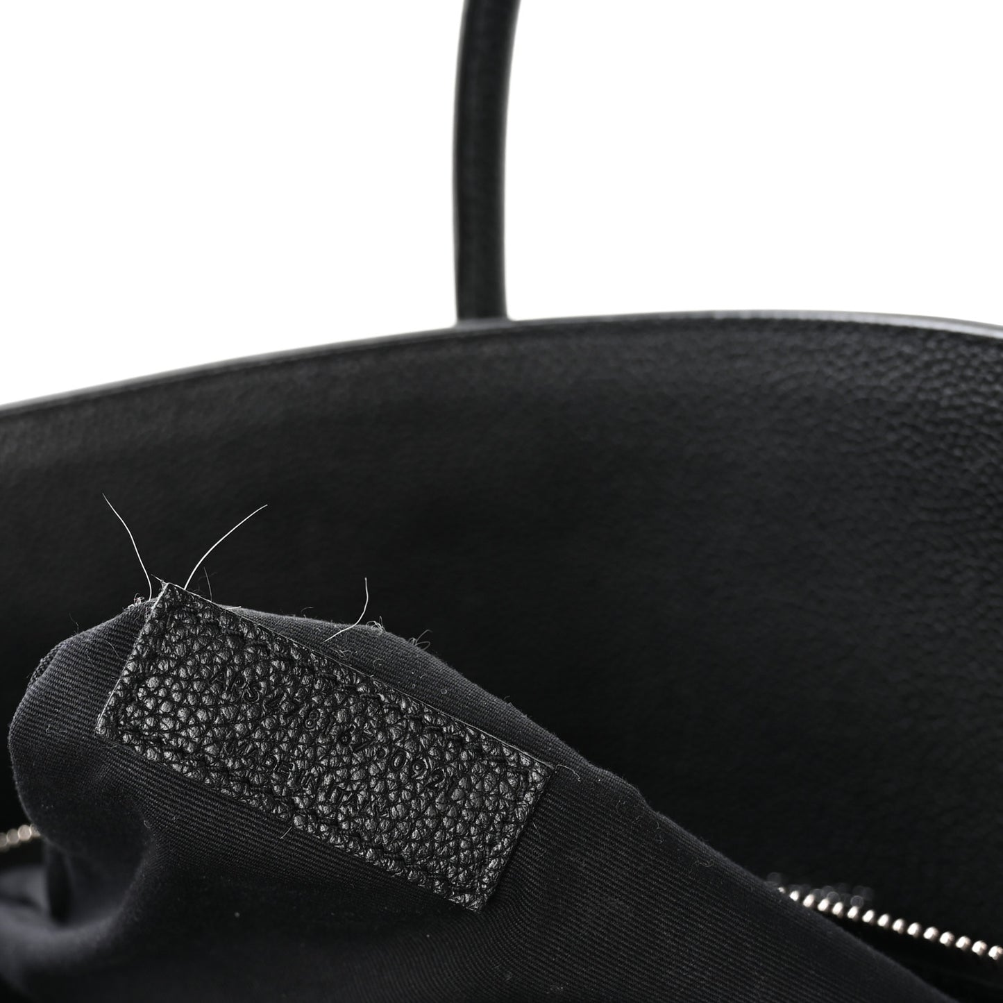 Grained Calfskin Large Souple Sac De Jour Black