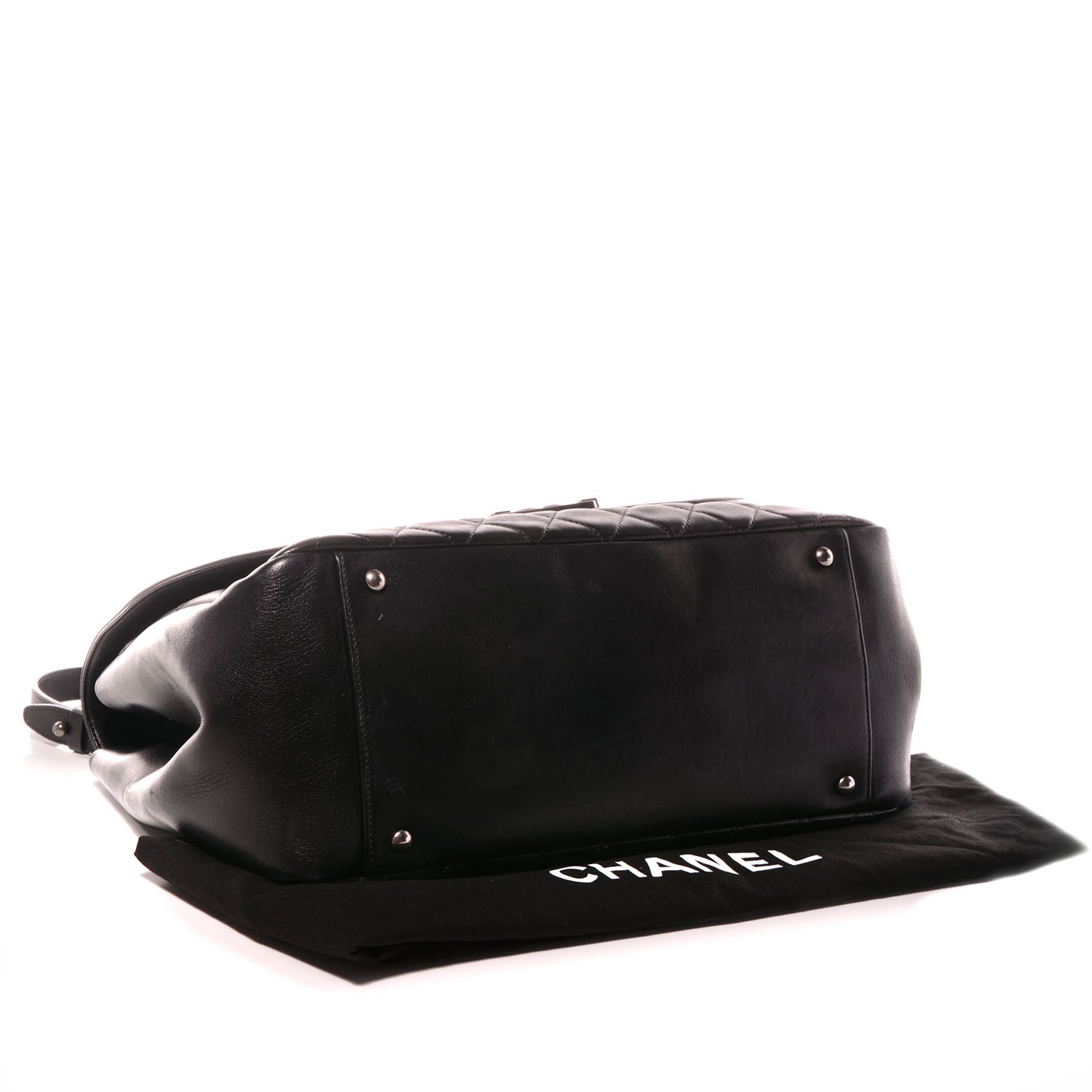 Chanel Lambskin Quilted Large Antik Boy Flap Black 4 of 8