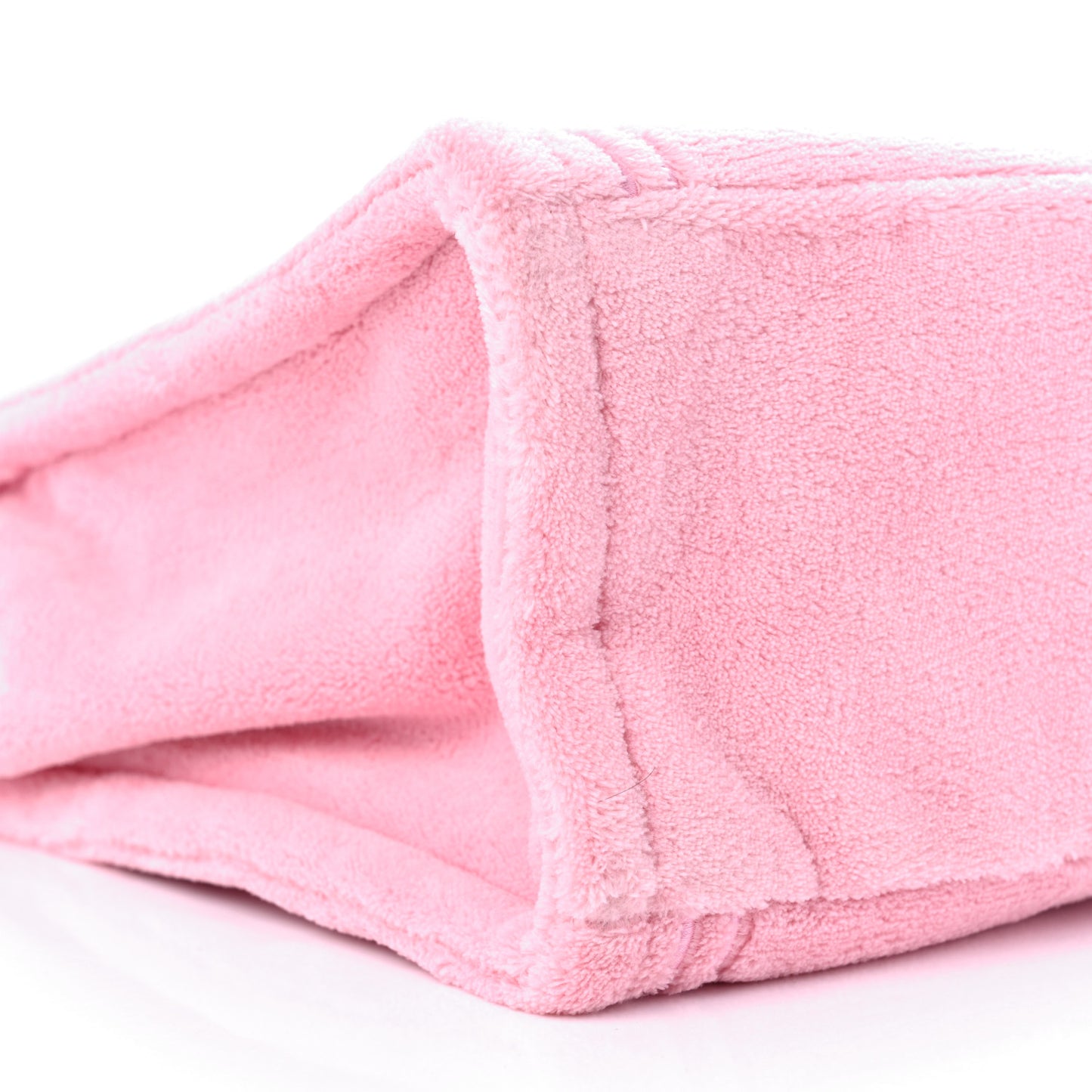 Polyester Medium Terry Tote Bag Light Pink