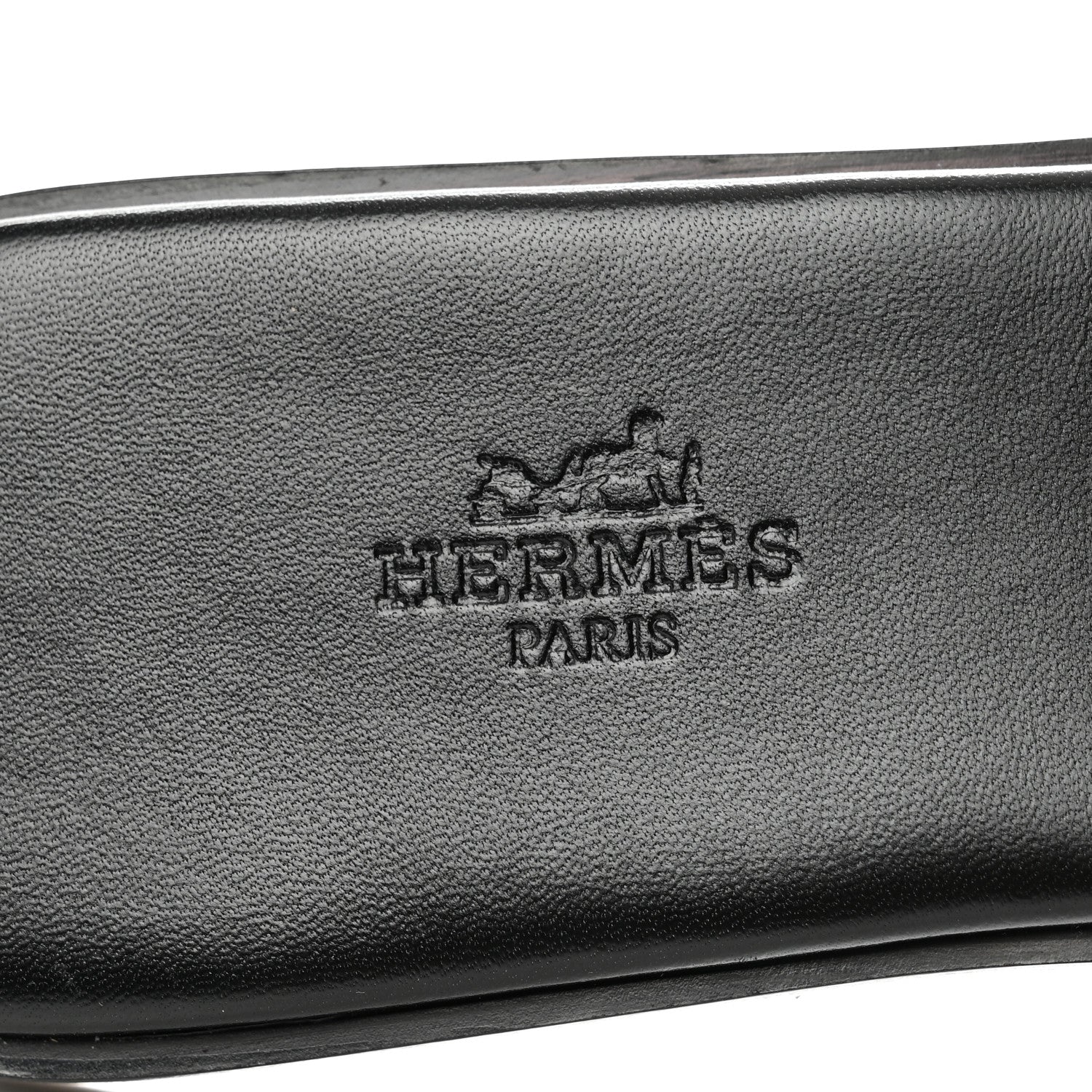 Hermes Calfskin Giulia Sandals 40.5 Black 7 of 8