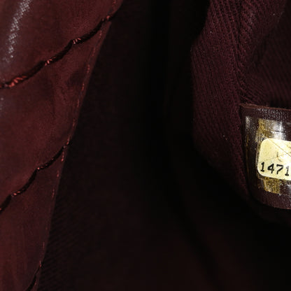 Chanel Iridescent Calfskin Surpique Chevron Flap Burgundy 7 of 10