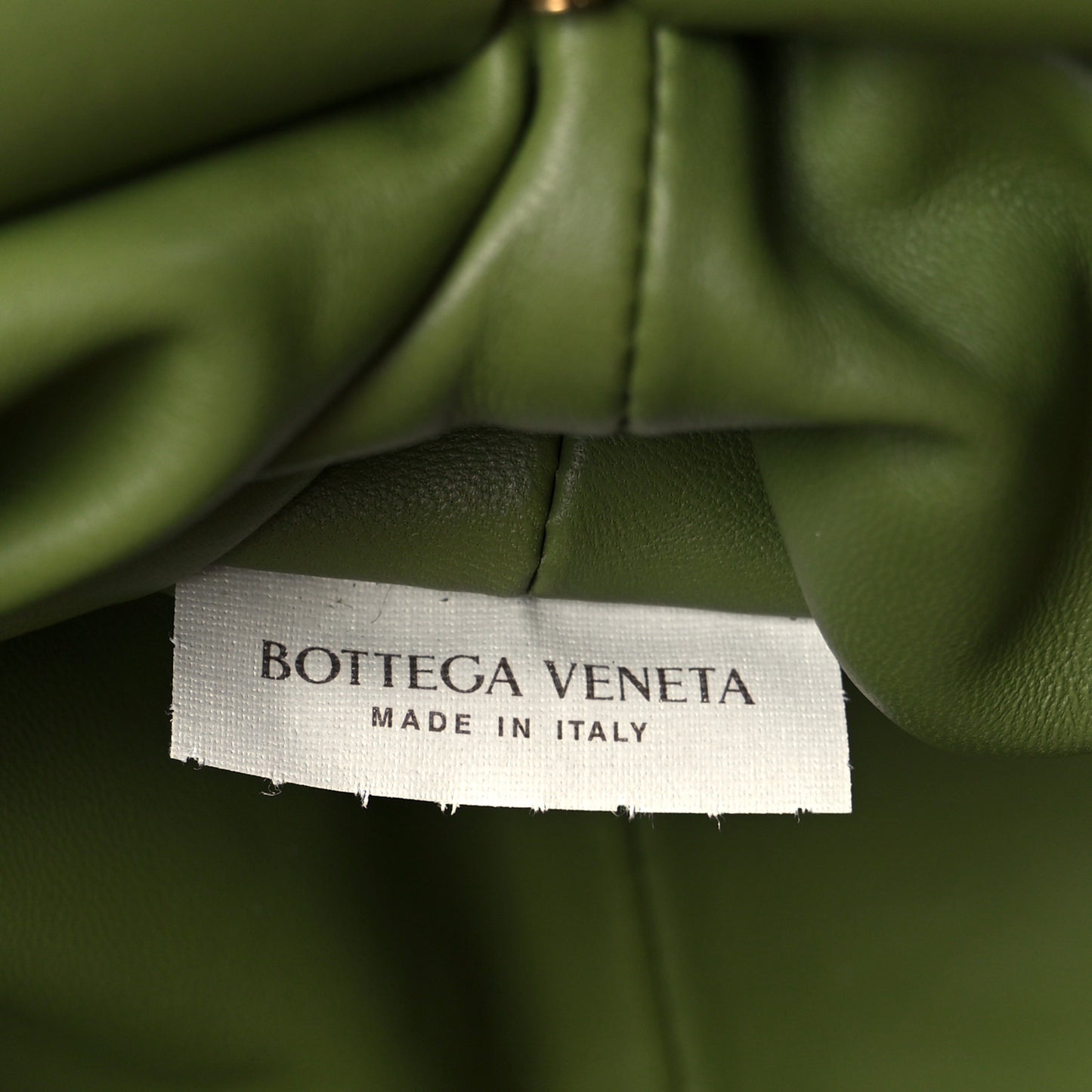 Nappa Intrecciato Small The Lauren 1980 Clutch With Chain Matcha