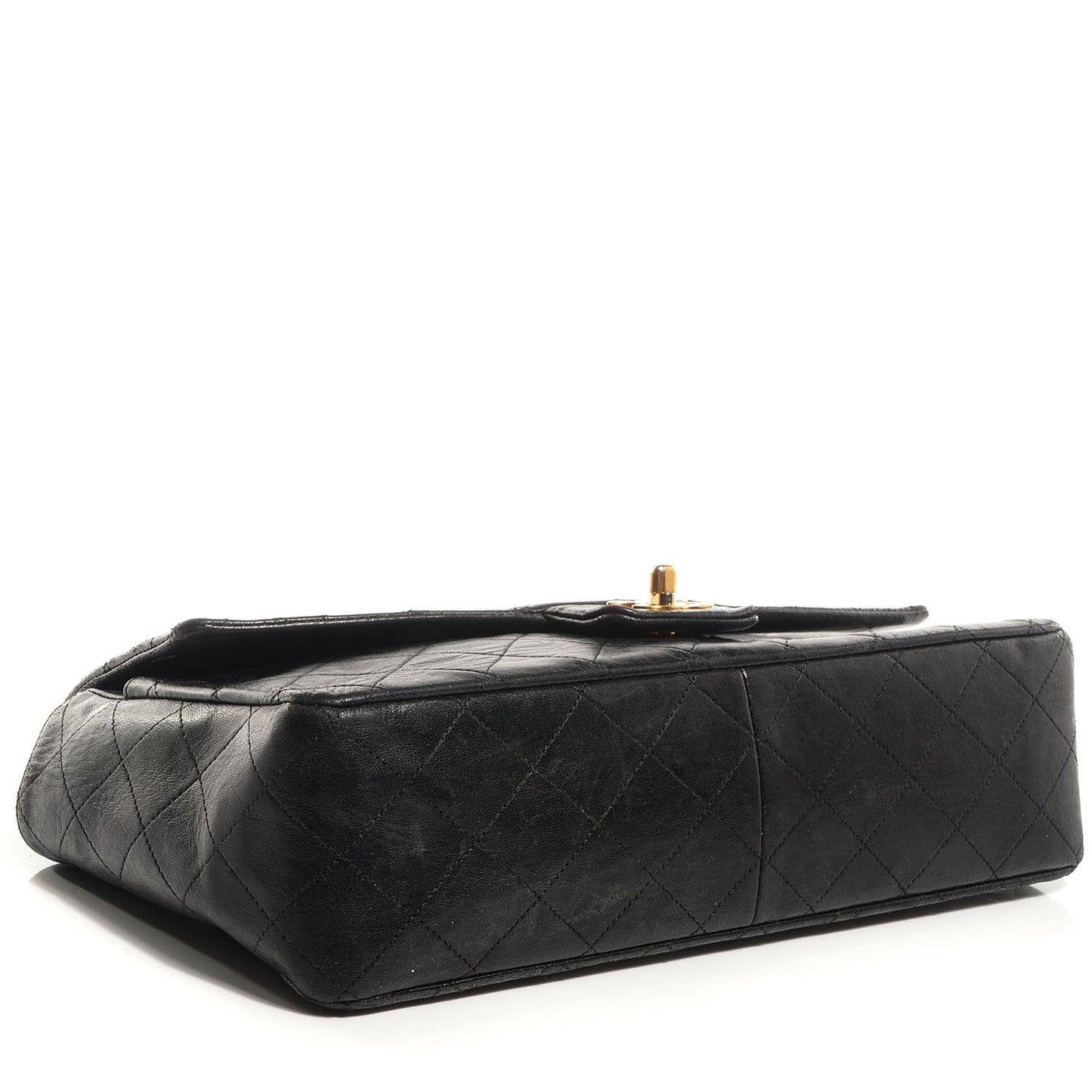 Lambskin Jumbo Single Flap Black