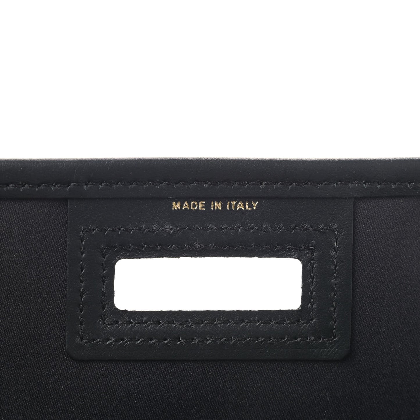 Glazed Fabric Vitello Century FF 1974 Stamp Patch Medium Peekaboo Defender Cover Mogano Panna Black