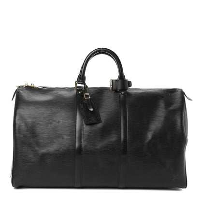 Louis Vuitton Epi Keepall 50 Black 1 of 9