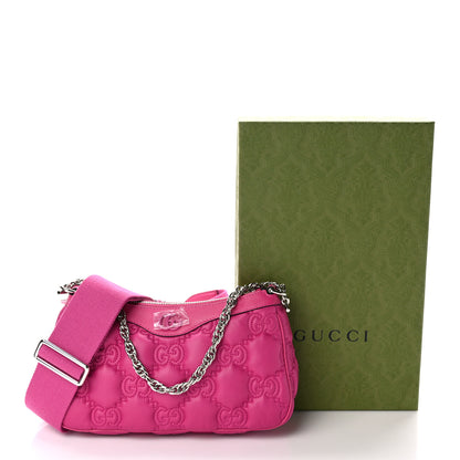 Gucci Nylon Calfskin Enamel GG Matelasse Chain Handbag Lovely 8 of 8