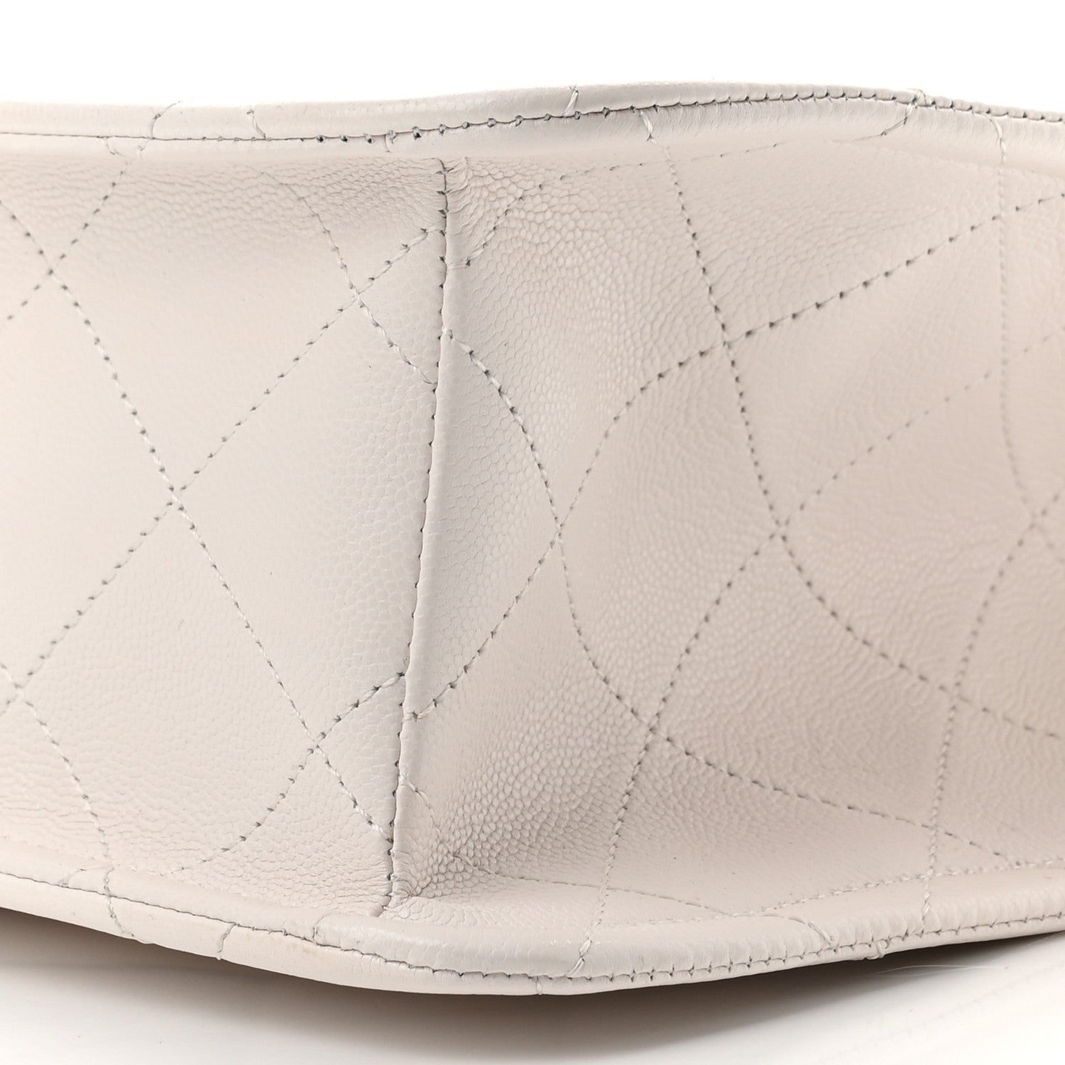 Chanel Caviar Quilted Sweet Classic Shopping Tote White 10 of 11