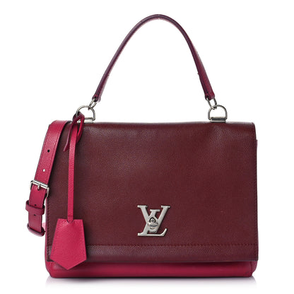 Louis Vuitton Calfskin Lockme II Top Handle Grenat Dahlia 1 of 17