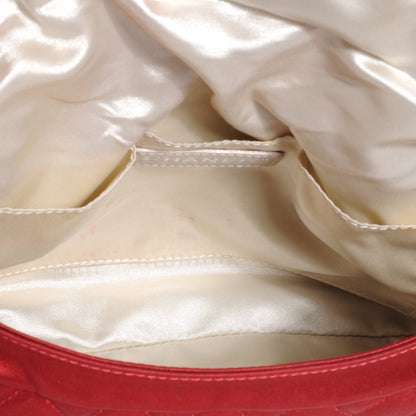 Chanel Satin Flap Clutch Red 6 of 8