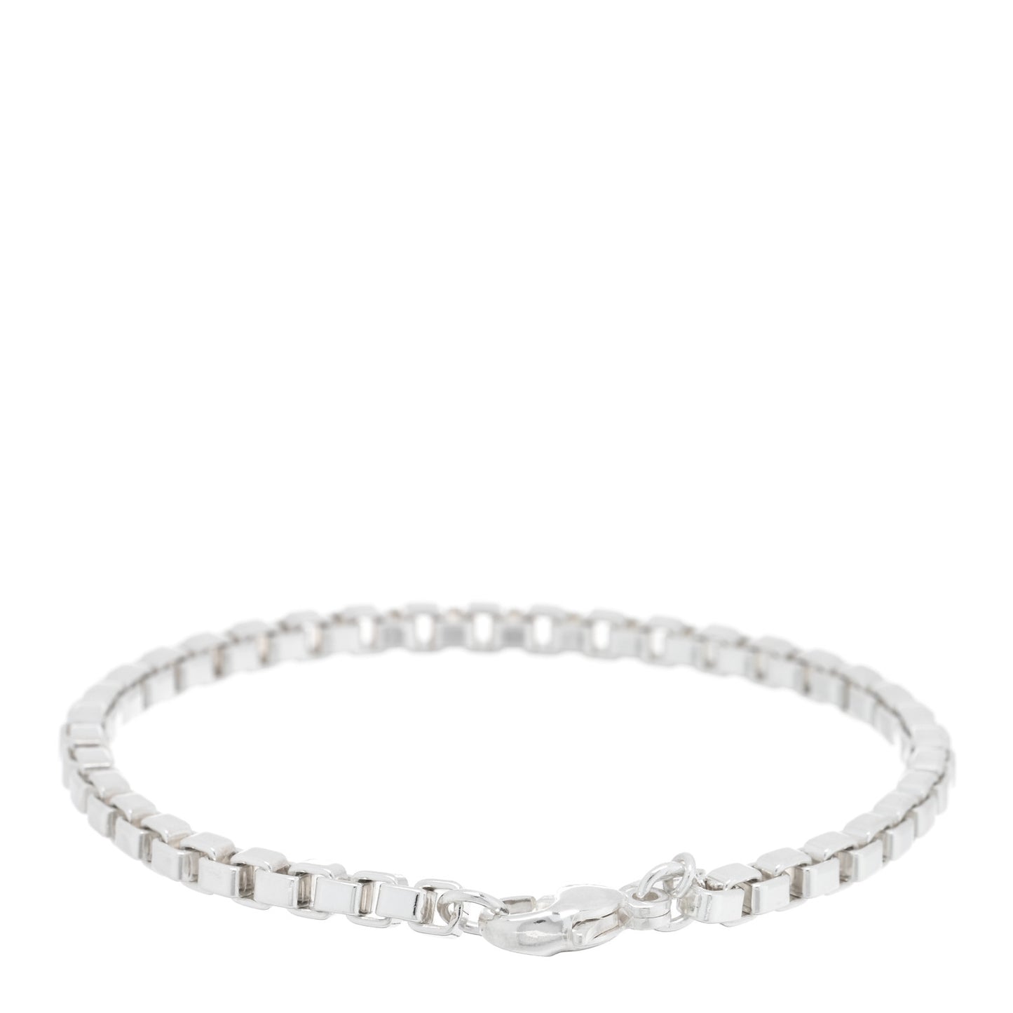 Sterling Silver 4mm Venetian Link Bracelet