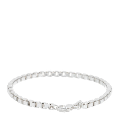Tiffany Sterling Silver 4mm Venetian Link Bracelet 2 of 3
