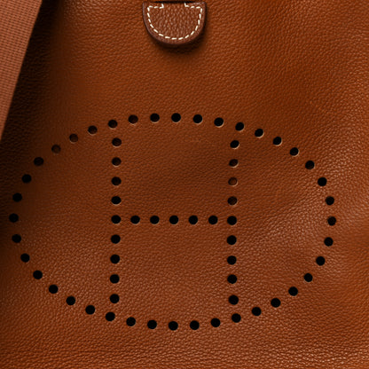 Hermes Taurillon Clemence EVELYNE III PM Gold 9 of 13