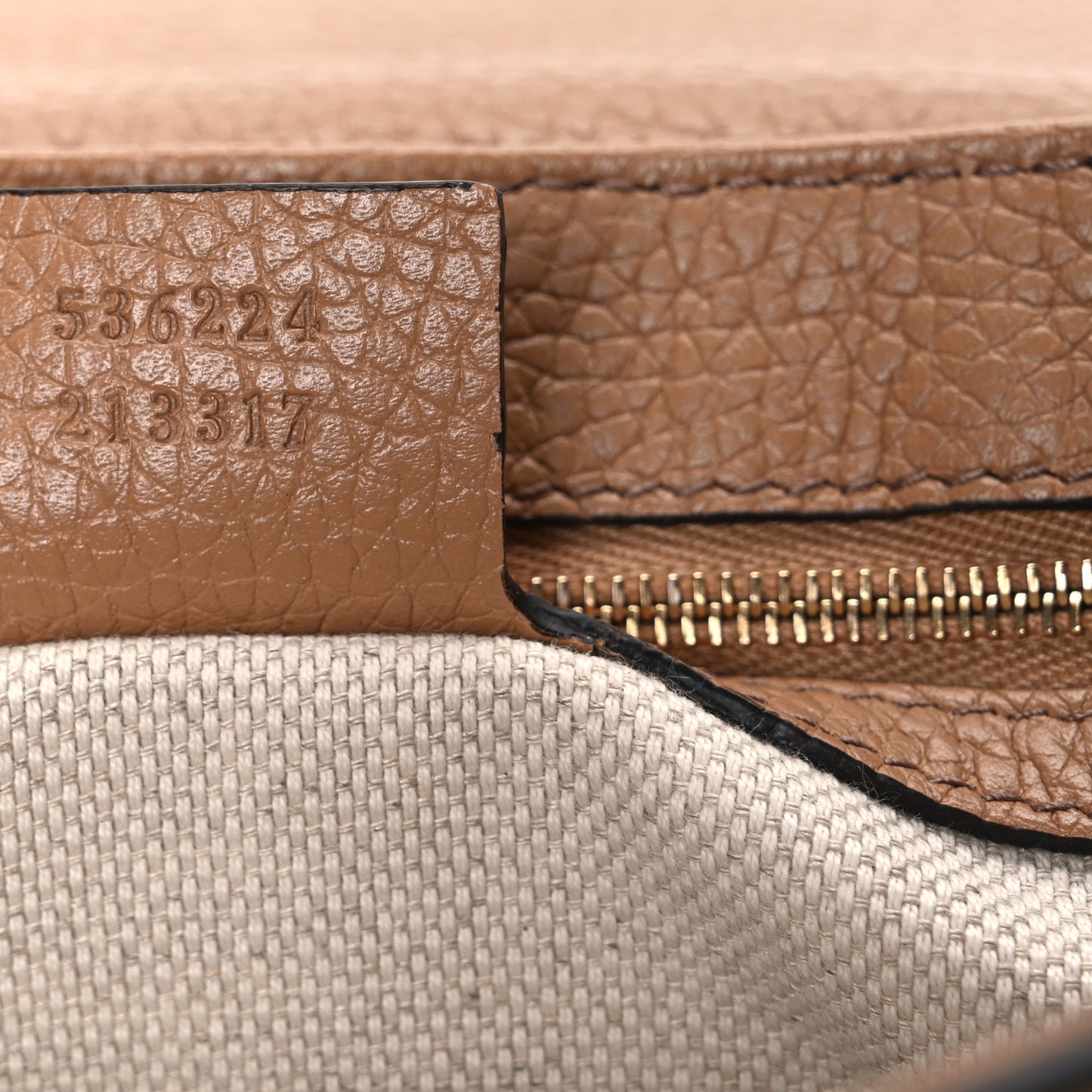 Pebbled Calfskin Medium Soho Flap Crossbody Camelia