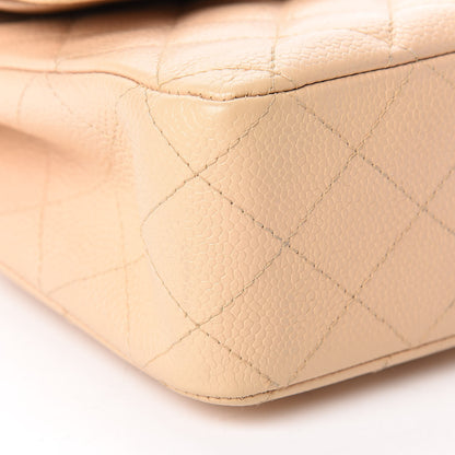 Chanel Caviar Quilted Medium Double Flap Beige Clair 9 of 16
