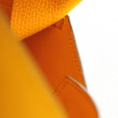 Hermes Epsom Envelope Pouch Jaune 9 of 9
