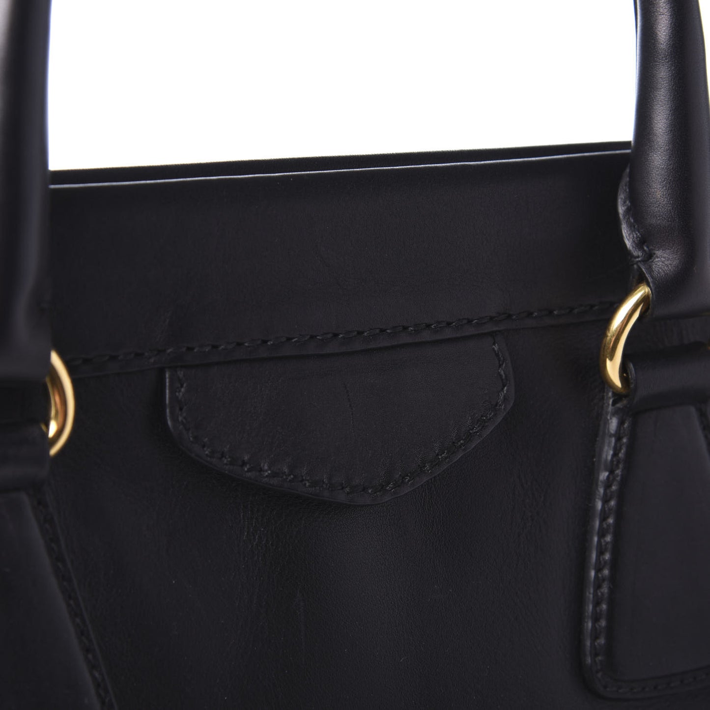 City Calf Tote Black